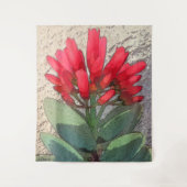 Red Agave Blume Wandteppich (Vorderseite)