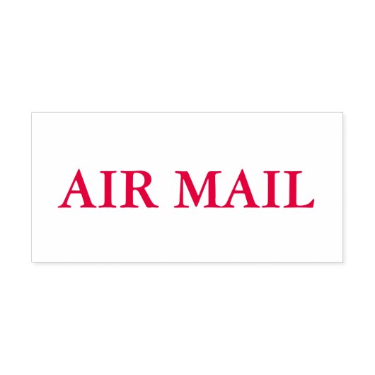 Red Air Mail Permastempel (Design)