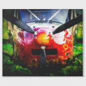 Red Aircraft - klein, aber scharf Geschenkpapier (Flach)