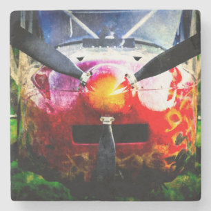 Red Aircraft - klein, aber scharf Steinuntersetzer