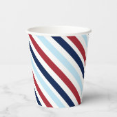 Red Airplane Baby Dusche Pappbecher (Rückseite)