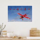 Red Airplane darstellend eine aerobatische Snap Ro Poster (Küche)