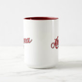Red Alabama Staat Kontur Tasse (Zentrum)