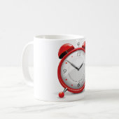 Red Alarm Clock-Tasse Kaffeetasse (Vorderseite Links)