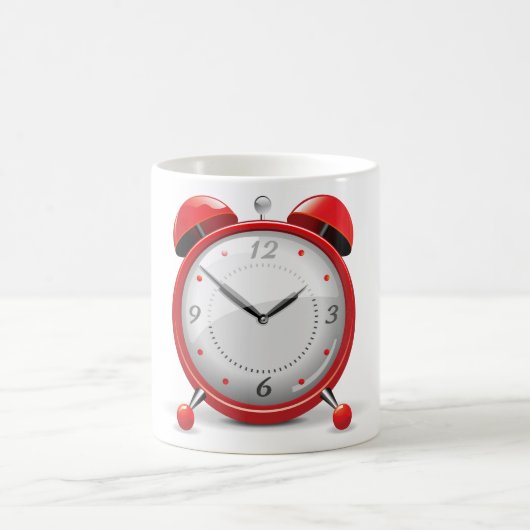 Red Alarm Clock-Tasse Kaffeetasse (Mittel)