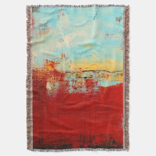 Red Alaskan Abstrakt Decke (Vorderseite Vertikal)