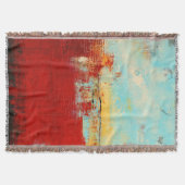 Red Alaskan Abstrakt Decke (Vorderseite)