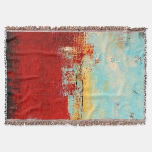 Red Alaskan Abstrakt Decke (Vorderseite)