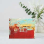 Red Alaskan Abstrakt Postkarte (Stehend Vorderseite)