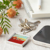 Red Alaskan Abstrakt Schlüsselanhänger (Seite)