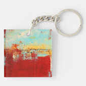 Red Alaskan Abstrakt Schlüsselanhänger (Rückseite)