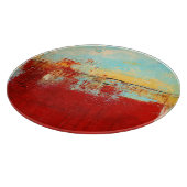 Red Alaskan Abstrakt Schneidebrett (Ecke)