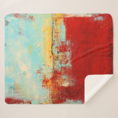Red Alaskan Abstrakt Sherpadecke (Vorderseite (Horizontal))