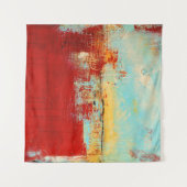 Red Alaskan Abstrakt Wandteppich (Vorderseite (Horizontal))