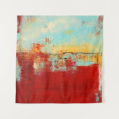 Red Alaskan Abstrakt Wandteppich (Vorderseite)