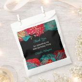 Red Alcohol Ink Geburtstagsparty Geschenktütchen (Ausgeschnitten)