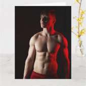 Red Alert Hot Typ Grußkarte Karte (Gelbe Blume)