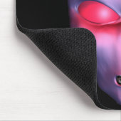 Red Alien Face Mousepad (Ecke)