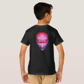 Red Alien Face T-Shirt (Schwarz voll)