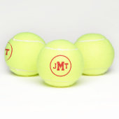 Red All-American Monogram Tennis Balls Tennisbälle (Multi)