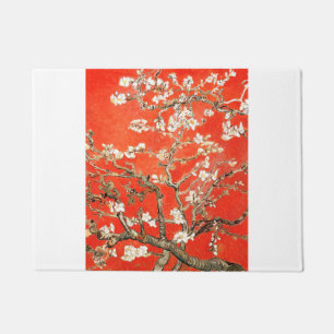 Red Almond Blossoms - Vincent Van Gogh Fußmatte