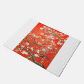 Red Almond Blossoms - Vincent Van Gogh Fußmatte (Schrägansicht)