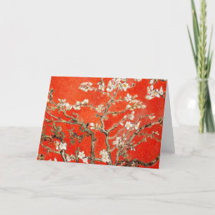 Red Almond Blossoms Vincent Van Gogh Karte