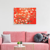 Red Almond Blossoms Vincent Van Gogh Leinwanddruck (Insitu (Wohnzimmer))
