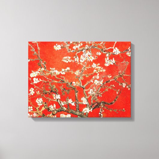 Red Almond Blossoms Vincent Van Gogh Leinwanddruck (Vorderseite)