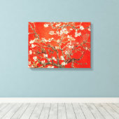 Red Almond Blossoms Vincent Van Gogh Leinwanddruck (Insitu (Holzboden))