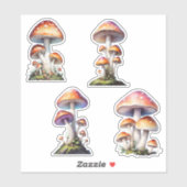 Red Amanita Mushroom Aufkleber Pack (Blatt)