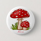 Red Amanita Mushrooms Thunder_Cove Button (Vorderseite)