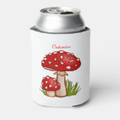 Red Amanita Mushrooms Thunder_Cove Dosenkühler (Kanne Rückseite)