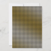 Red Amaryllis Blume Gold überprüft Einladung (Rückseite)