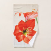 Red Amaryllis Blume Handtuch (Handtuch)