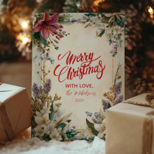 Red Amaryllis Christmas Feiertagskarte