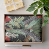 Red Amaryllis Collage Tissue Paper, moderner Kardi Seidenpapier (Geschenk)