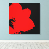 Red Amaryllis Leinwanddruck (Insitu (Holzboden))