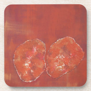 Red Ameoba Cork Untersetzer