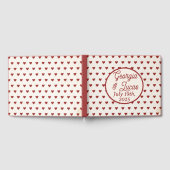 Red Americana Sweethearts Wedding Guest Book Gästebuch (Voll)