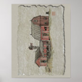 Red Amish Barn & Windmill Poster (Vorne)