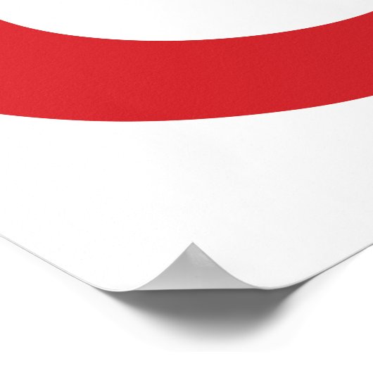 Red Ampersand Poster (Ecke)