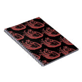 Red Anatomical Hearts Foto Notebook Lined 80pgs Notizblock (Rechte Seite)