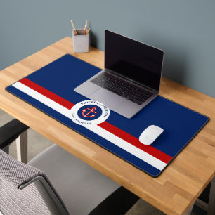 Red Anchor Boat Yacht Nautical Specialist Schreibtischunterlage