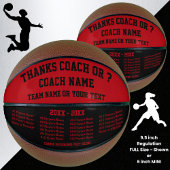 Red and Black Basketball, Coach, CHANGE FARBEN Basketball