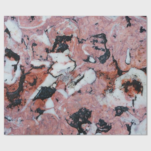 Red and Black Brecciated Marble Stone Texture with Geschenkpapier (Flach)