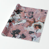 Red and Black Brecciated Marble Stone Texture with Geschenkpapier (Ungerollt)