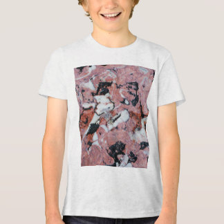 Red and Black Brecciated Marble Stone Texture with Tri-Blend Shirt