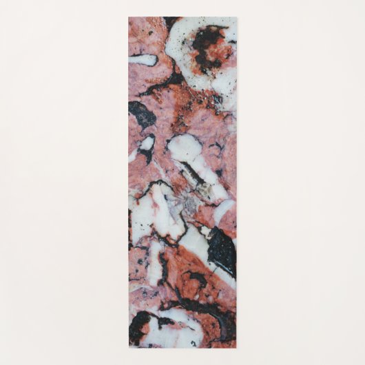 Red and Black Brecciated Marble Stone Texture with Yogamatte (Vorderseite)