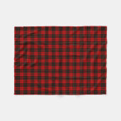 Red and Black Brodie Clan Tartan Fleecedecke (Vorderseite (Horizontal))